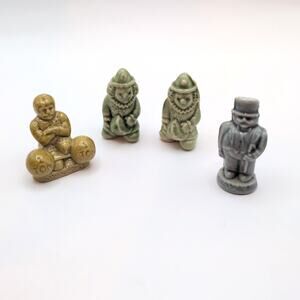 Wade Whimsies England Mini Figures Lot Circus Theme Clown Strong Man Ringmaster